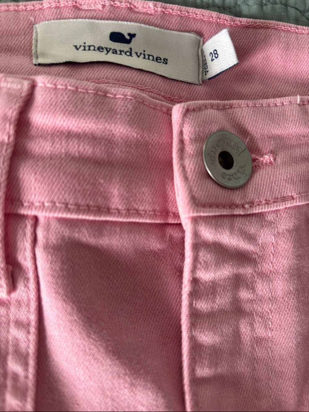 Vineyard Vines Pink Straight-Leg High-Rise Jeans - Picture 3 of 8
